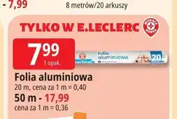 E.Leclerc Folia aluminiowa 50 m oferta