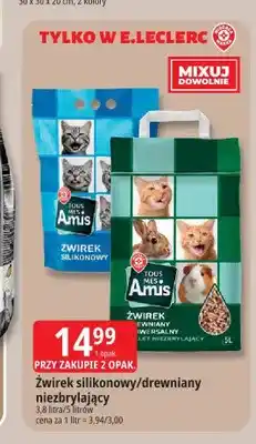 E.Leclerc Żwirek drewniany niezbrylający Amis oferta