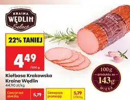 Biedronka Kiełbasa Krakowska Kraina Wędlin Select oferta