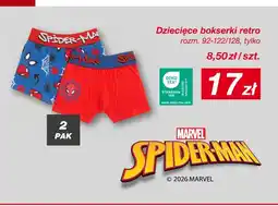 KiK Dziecięce bokserki retro Spider-Man 2-pak oferta