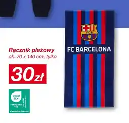 KiK Ręcznik plażowy FC Barcelona 70x140 cm oferta