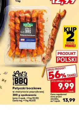 Kaufland Patyczki boczkowe w marynacie paprykowej Let's BBQ oferta