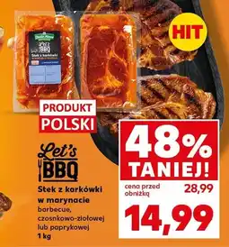 Kaufland Stek z karkówki w marynacie barbecue Let's BBQ oferta