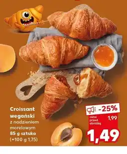 Kaufland Croissant wegański z nadzieniem morelowym oferta