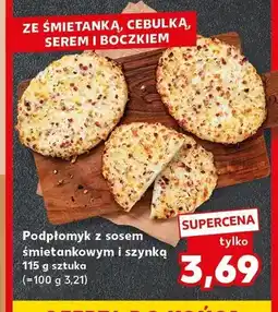 Kaufland Podpłomyk z sosem śmietankowym i szynką oferta