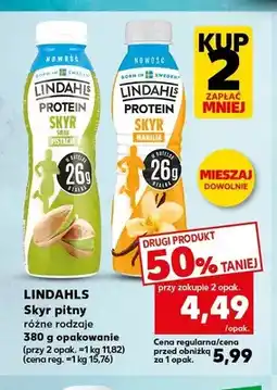 Kaufland Skyr pitny o smaku pistacjowym Lindahls Protein oferta
