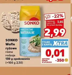 Kaufland Wafle ryżowe naturalne Sonko oferta