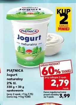 Kaufland Jogurt naturalny 2% tł. Piątnica oferta