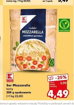 Kaufland Ser Mozzarella tarty K-Classic oferta