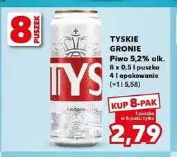 Kaufland Piwo Tyskie Gronie 8-pak oferta