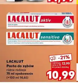 Kaufland Pasta do zębów Lacalut aktiv oferta