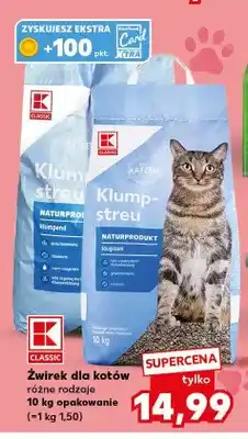 Kaufland Żwirek dla kotów K-Classic oferta