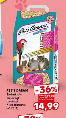 Kaufland Żwirek dla zwierząt Universal Pet's Dream oferta