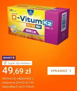Allegro Suplement diety D-Vitum K2 forte MAX MK-7 4000 j.m. Oleofarm oferta