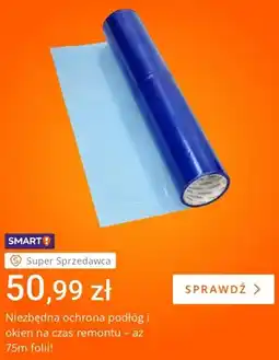 Allegro Folia ochronna do podłóg i okien ToolSpace 75 m oferta