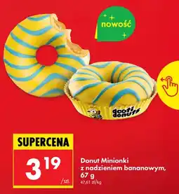 Biedronka Donut Dooti Donuts Minionki z nadzieniem bananowym oferta