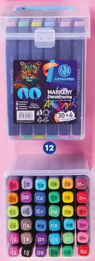 Biedronka Markery artystyczne dwustronne, 36 szt. oferta