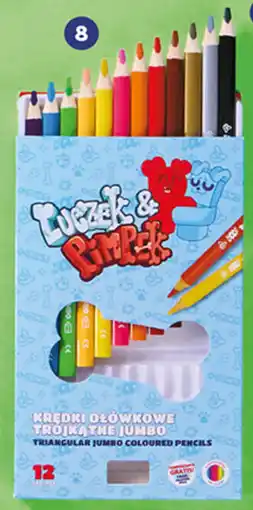 Biedronka Łuczek & Rymek Kredki ołówkowe trójkątne jumbo oferta