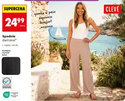 Biedronka Spodnie damskie CLEVÉ oferta