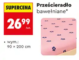 Biedronka Prześcieradło bawełniane* oferta