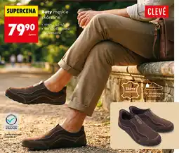 Biedronka Buty męskie skórzane clevé oferta