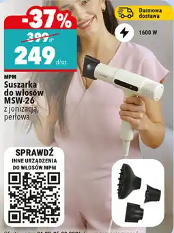 Biedronka Suszarka do włosów MSW-26 z jonizacją, perłowa oferta