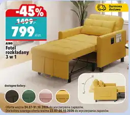 Biedronka AIHO Fotel rozkładany 3 w 1 oferta