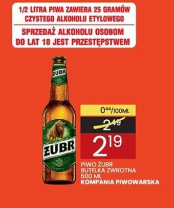 Wafelek Piwo Żubr 500ml oferta
