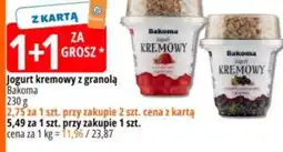 E.Leclerc Jogurt kremowy z granolą Bakoma oferta