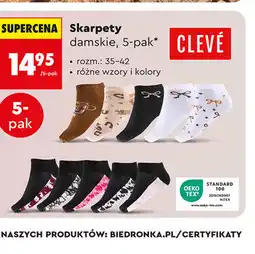 Biedronka Skarpety damskie, 5-pak Cleve oferta