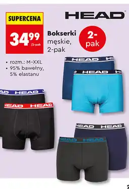 Biedronka Bokserki męskie Head, 2-pak oferta