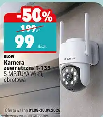 Biedronka Blow Kamera zewnętrzna T-135 5 MP TUYA Wi-Fi obrotowa oferta