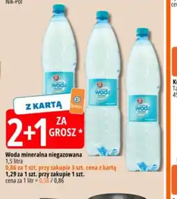 E.Leclerc Woda mineralna niegazowana 1,5 litra oferta