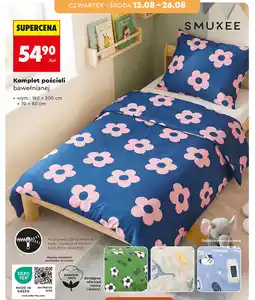 Biedronka Komplet pościeli bawełnianej SMUKEE oferta