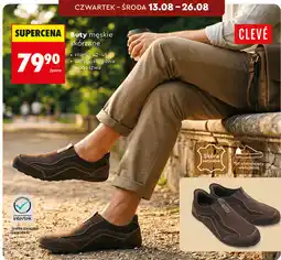 Biedronka Buty męskie skórzane Clevé oferta