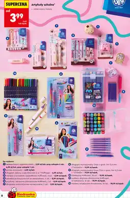 Biedronka Artykuły szkolne Astra (temperówka, gumka, długopis żelowy, markery, długoposy, cienkopisy) oferta