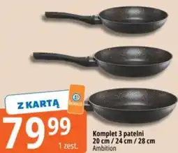 E.Leclerc Komplet 3 patelni Ambition oferta
