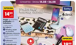 Biedronka Setty 4desk Stojak na smartfon, podkładka lub kalkulator oferta