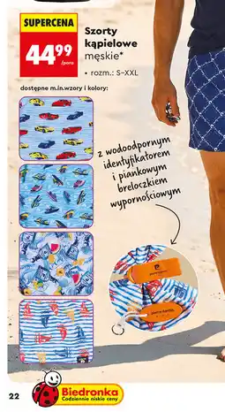 Biedronka Szorty kąpielowe męskie Pierre Cardin oferta