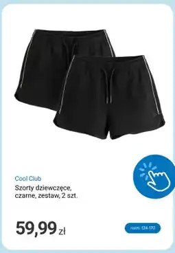 Smyk Szorty dziewczęce Cool Club czarne 2-pak oferta