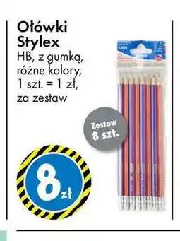 Tedi Ołówki Stylex HB z gumką 8-pak oferta