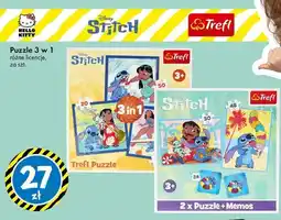 Tedi Puzzle 3 w 1 Trefl Stitch oferta