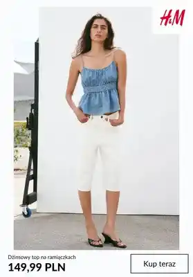 Dżinsowy top na ramiączkach H&M