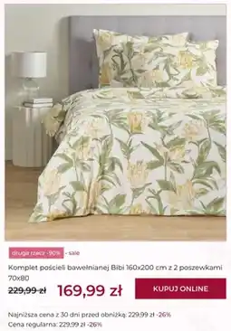 Home&You Komplet pościeli bawełnianej Bibi 160x200 cm z 2 poszewkami 70x80 oferta