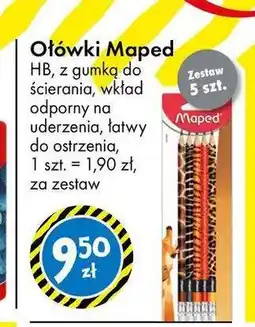 Tedi Ołówki Maped HB z gumką do ścierania oferta