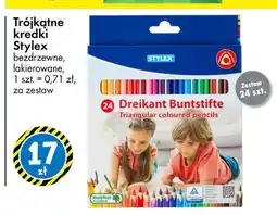 Tedi Trójkątne kredki Stylex bezdrzewne 24-pak oferta