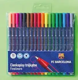 Biedronka Cienkopisy trójkątne FC Barcelona 18 sztuk oferta