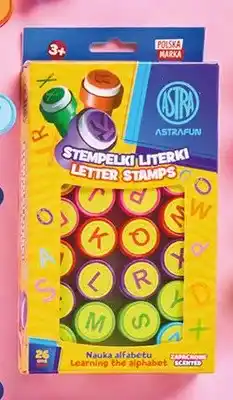 Biedronka Stempelki zapachowe alfabet Astrafun oferta