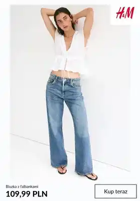 Bluzka z falbankami H&M