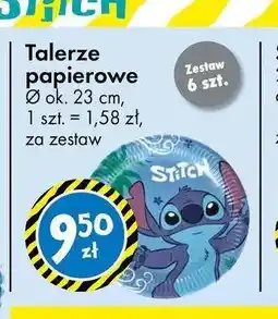 Tedi Talerze papierowe Lilo i Stitch 6-pak oferta